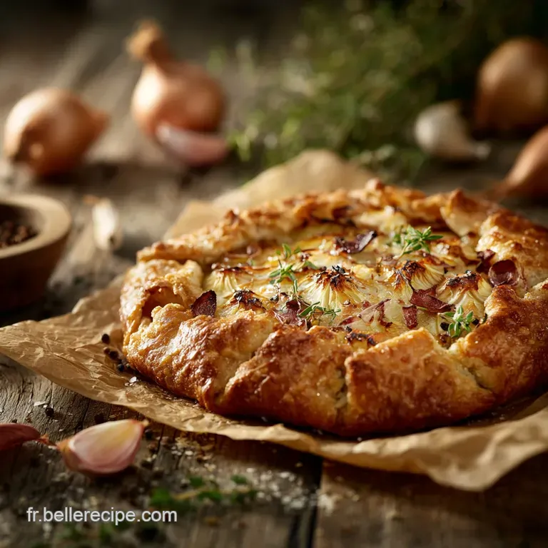 Galette de chouxfleurs aux pices f&eacute;ta et sa p&acirc;te rustique croustillante