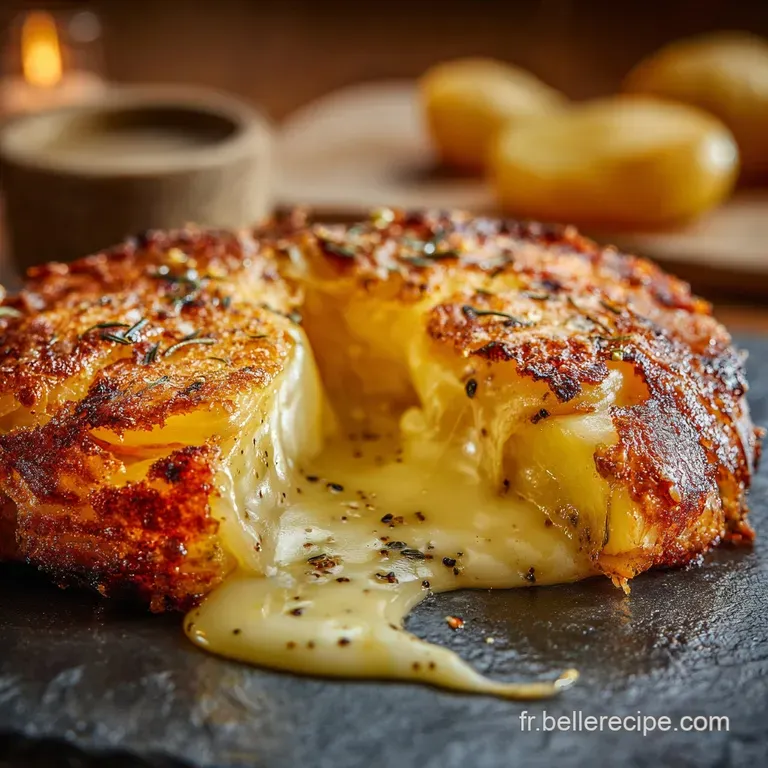 Galette de pommes de terre au fromage La Parisienne au Comt&eacute; coulant