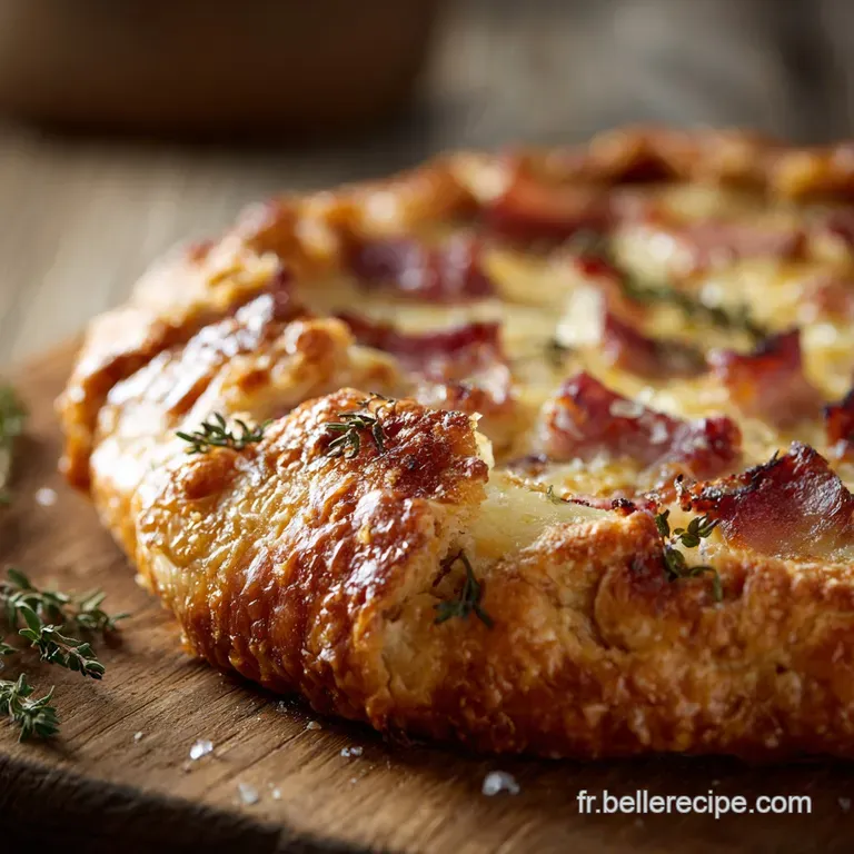 Galette au fromage et bacon Le confort ultime au Comt&eacute; AOP et lardons