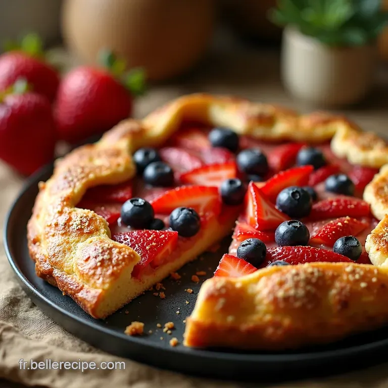 Galette Rustique Aux Fruits Frais D&eacute;t&eacute; presentation