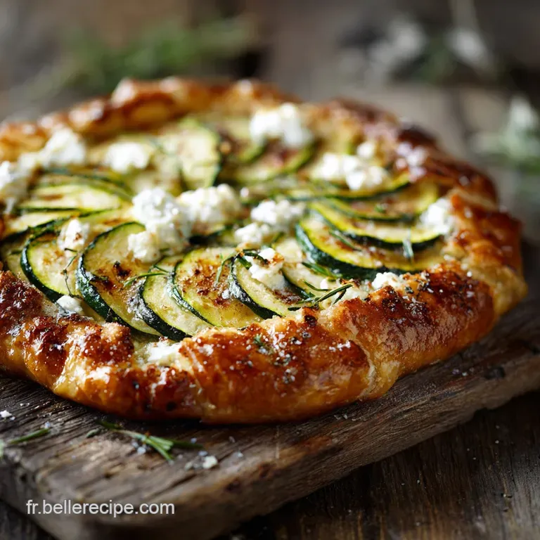 La Galette Rustique Soleil Courgette Ch&egrave;vre Un Zeste de Provence