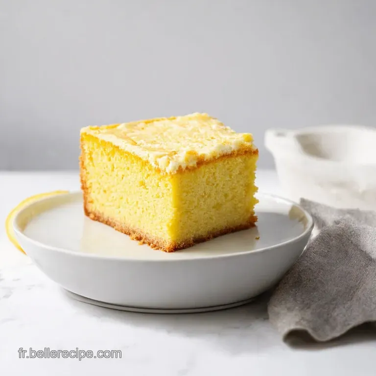 G&acirc;teau au Yaourt Citronn&eacute; le Soleil dans Votre Assiette
