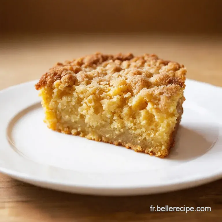 G&acirc;teau Crumble Moelleux Aux Graines De Pavot Sans Gluten presentation