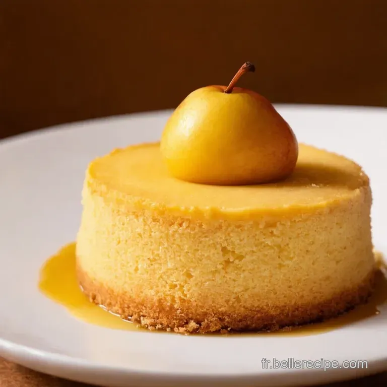 G&acirc;teau Fondant Aux Poires Caram&eacute;lis&eacute;es presentation