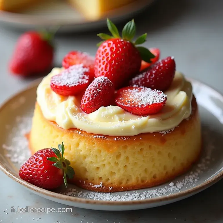 Le Nuage de Fraises et Citron Biscuit Moelleux Cr&egrave;me L&eacute;g&egrave;re et Fruits de Saison