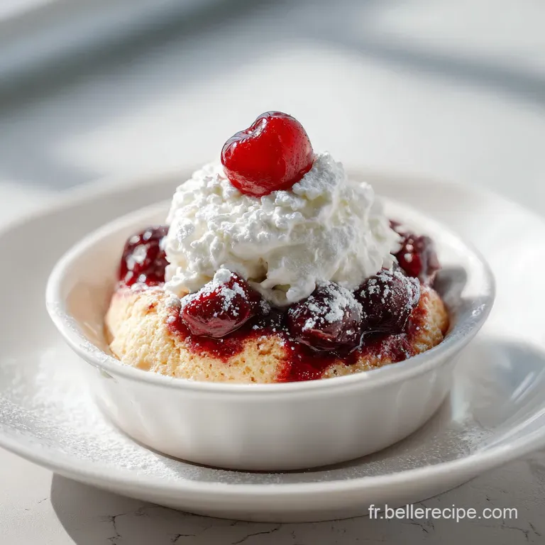 A slice of moist cake artfully arranged with a swirl of whipped cream and a few fresh raspberries.
