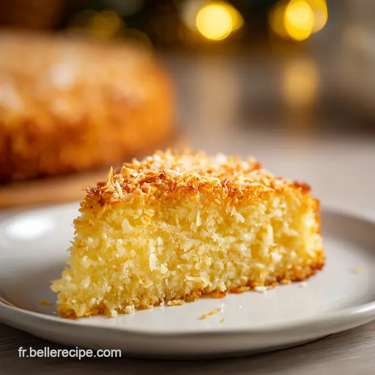 G&acirc;teau Moelleux &agrave; la Noix de Coco R&acirc;p&eacute;e: Texture Fondante