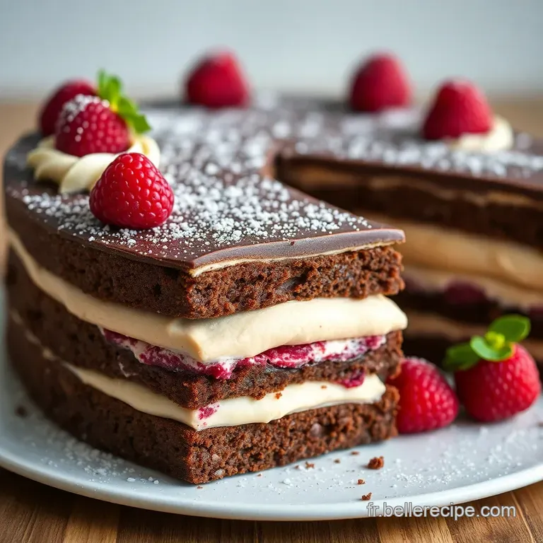 G&acirc;teau Surprise au Chocolat et Framboises