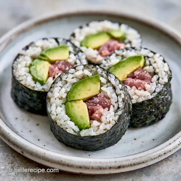 Gimbap Thon Avocat au Riz Rond