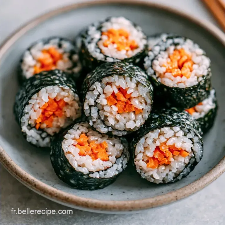 Gimbap V&eacute;g&eacute;tarien Maison au Riz &agrave; Sushi