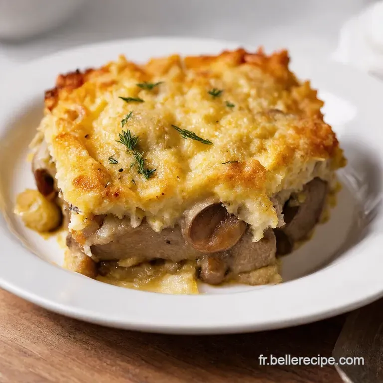 Gratin Dauphinois Rustique aux Saucisses Champignons et Gruy&egrave;re