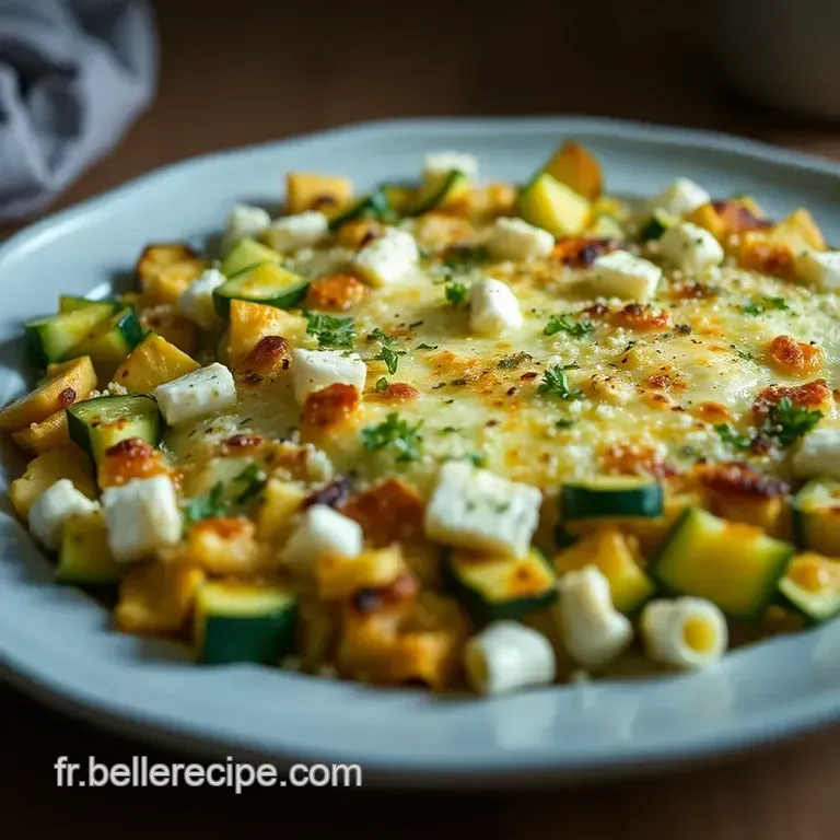 Gratin De Courgettes Et Mozzarella presentation