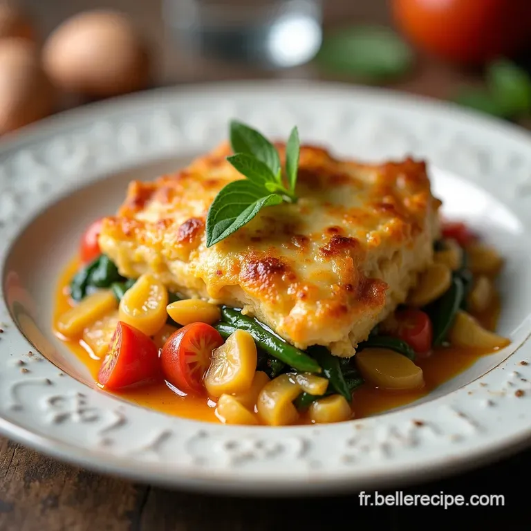 Gratin de L&eacute;gumes ensoleill&eacute; &agrave; lEmmental Fondant