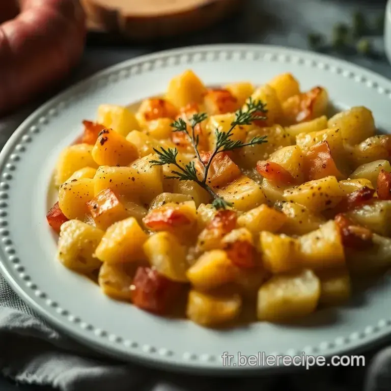 Gratin De Pommes De Terre Et Poireaux &Agrave; La Cr&egrave;me presentation