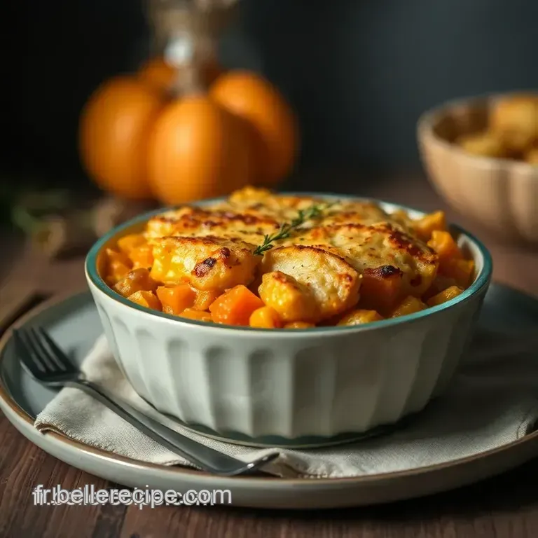 Gratin De Potimarron Cr&eacute;meux &Agrave; La Fran&ccedil;aise presentation