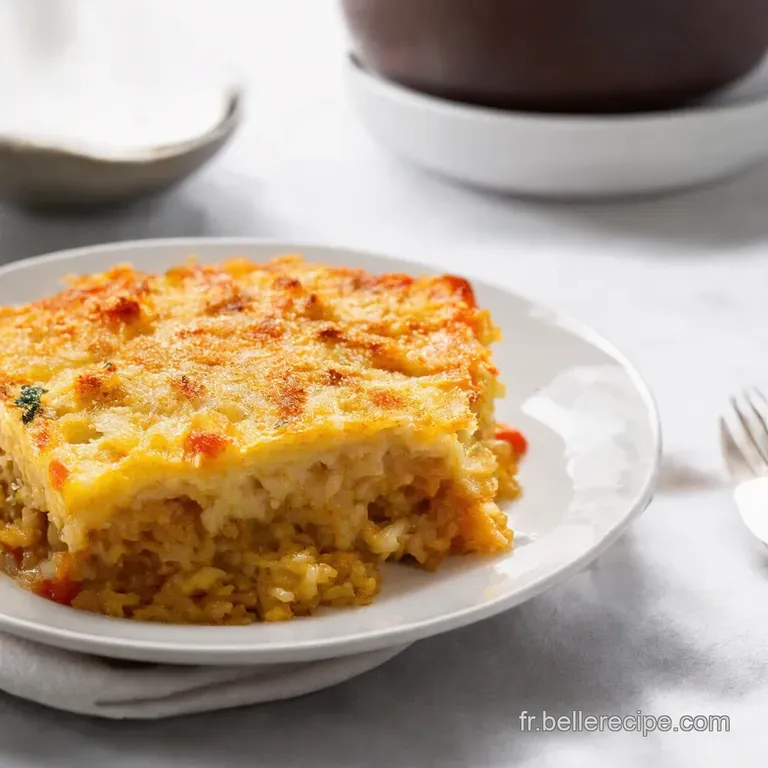Gratin de Riz &agrave; la Tomate Un Classique R&eacute;confortant