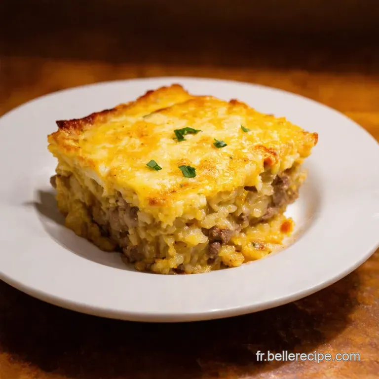 Gratin De Riz &Eacute;pic&eacute; &Agrave; La Mexicaine presentation