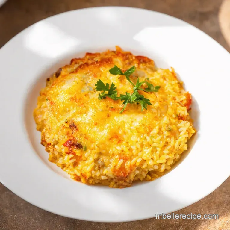 Gratin de Riz &Eacute;pic&eacute; &agrave; la Mexicaine