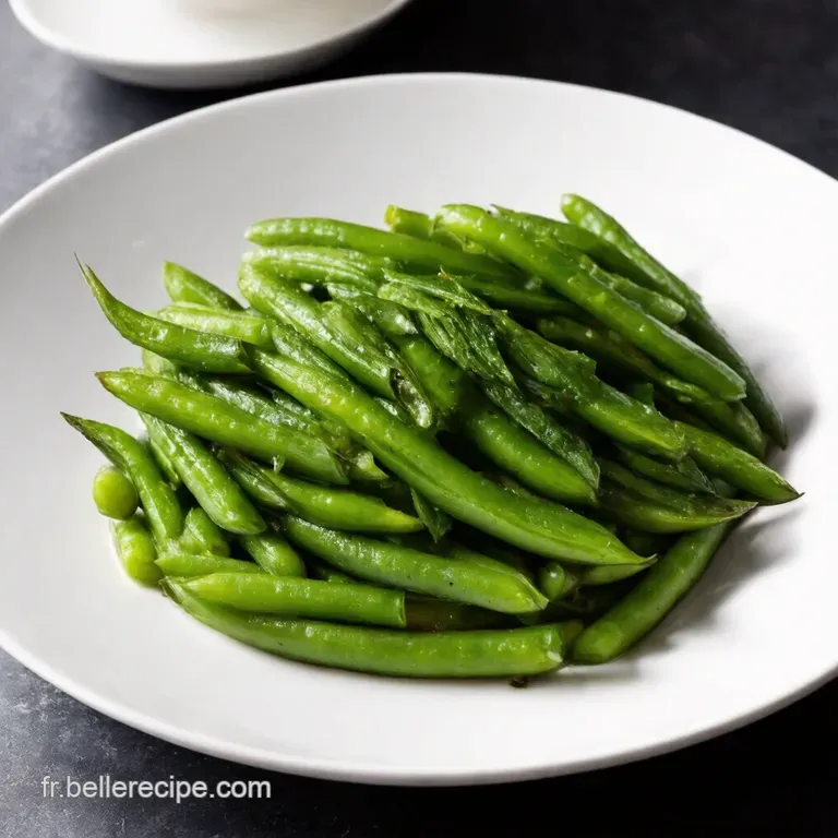 Haricots Verts Saut&eacute;s &agrave; lAil et au Beurre Noisette