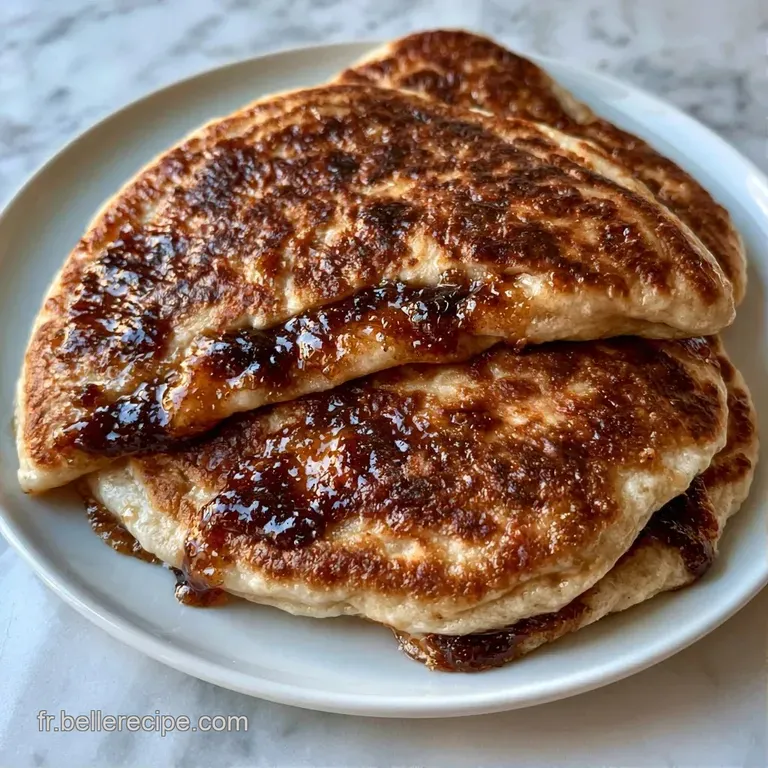Galettes dor&eacute;es et bomb&eacute;es sur une assiette minimaliste, r&eacute;v&eacute;lant une texture croustillante et une chaleur douce.