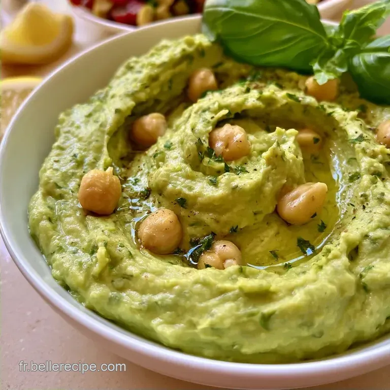 Houmous basilic citron en 15 minutes