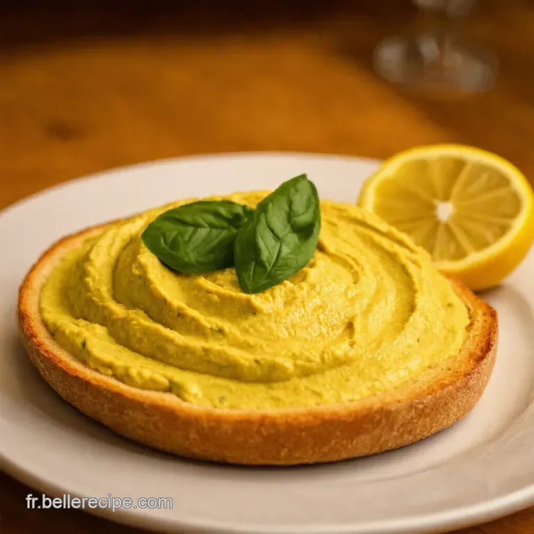 Houmous Basiliccitron La Fra&icirc;cheur M&eacute;diterran&eacute;enne &Agrave; Lap&eacute;ro presentation