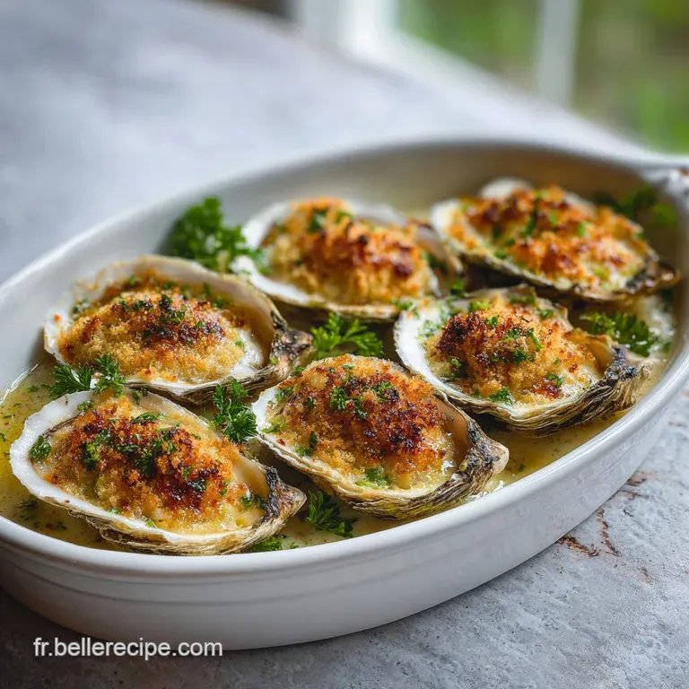 Huitres Gratin&eacute;es au Four