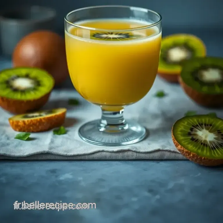 Jus De Kiwi Jaune Zespri&trade; Sungold&trade; Citron Vert Et Menthe presentation