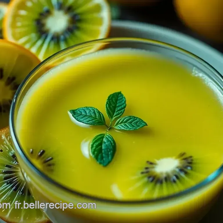 Jus de Kiwi Jaune Zespri&trade; Sungold&trade; Citron Vert et Menthe