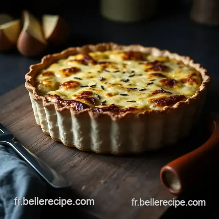 La Quiche Royale Aux Cinq Fromages presentation