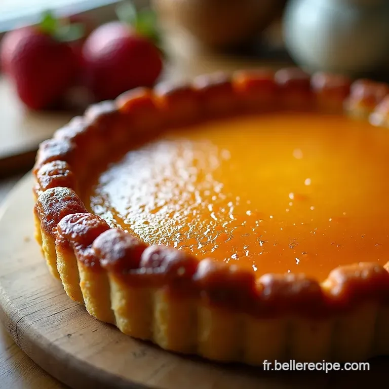 La Tarte Au Flan Onctueuse De Mamie En Mieux presentation
