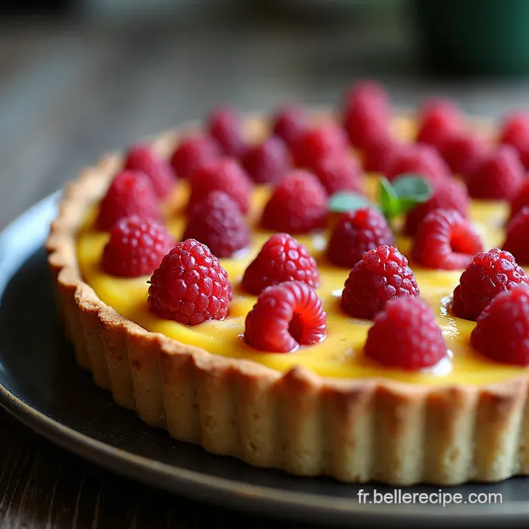 La Tarte aux P&ecirc;ches et Framboises LInratable de Ma GrandM&egrave;re