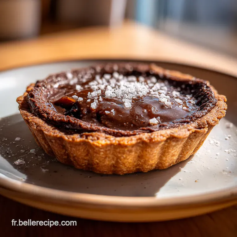 La Tarte Chocolat Caramel Tomber au Sel de Gu&eacute;rande