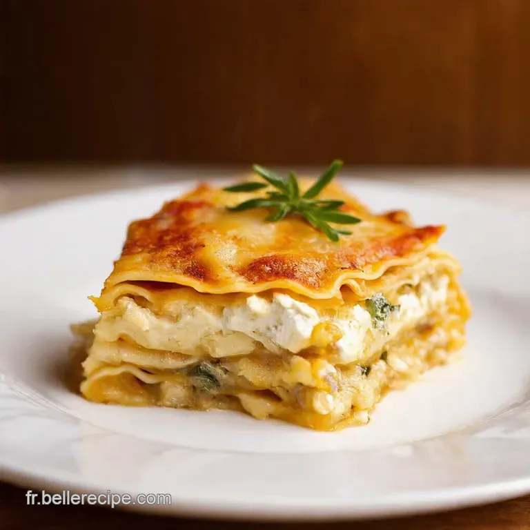 Lasagnes Dautomne Au Ch&egrave;vre Et Butternut Symphonie De Saveurs presentation