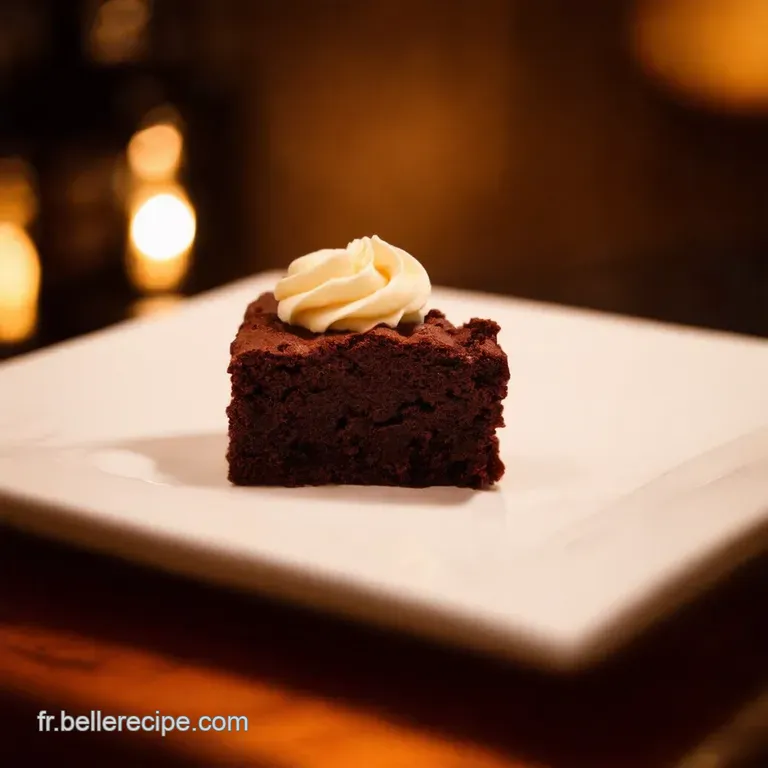 Le Brownie All&eacute;g&eacute; De Jo&euml;l Robuchon presentation