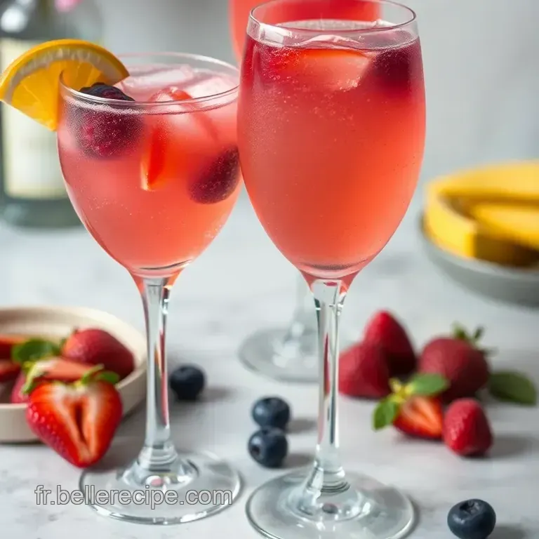 Le French Berry Fizz presentation