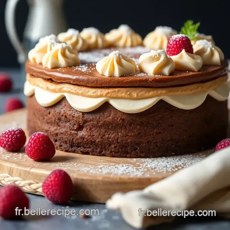 Le G&acirc;teau Royal Framboise-Chocolat presentation