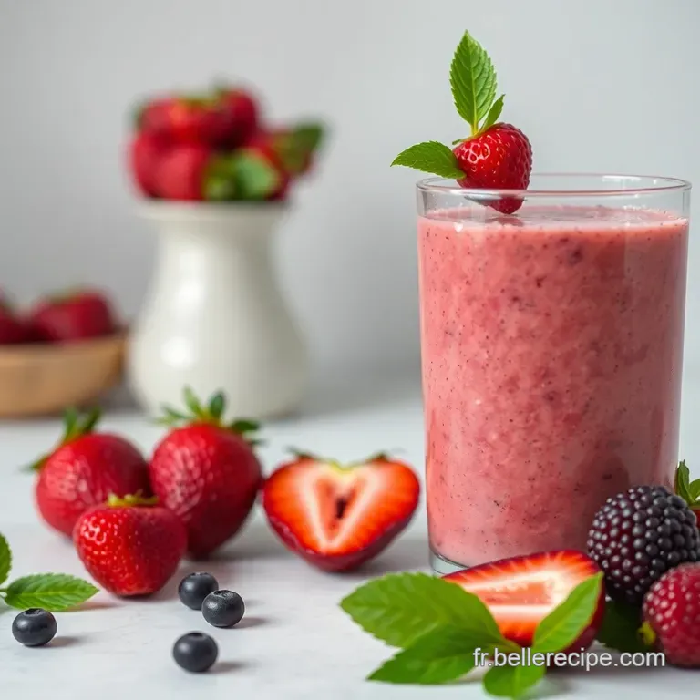 Le Rouge D&eacute;lice: a Berry Beautiful Smoothie presentation