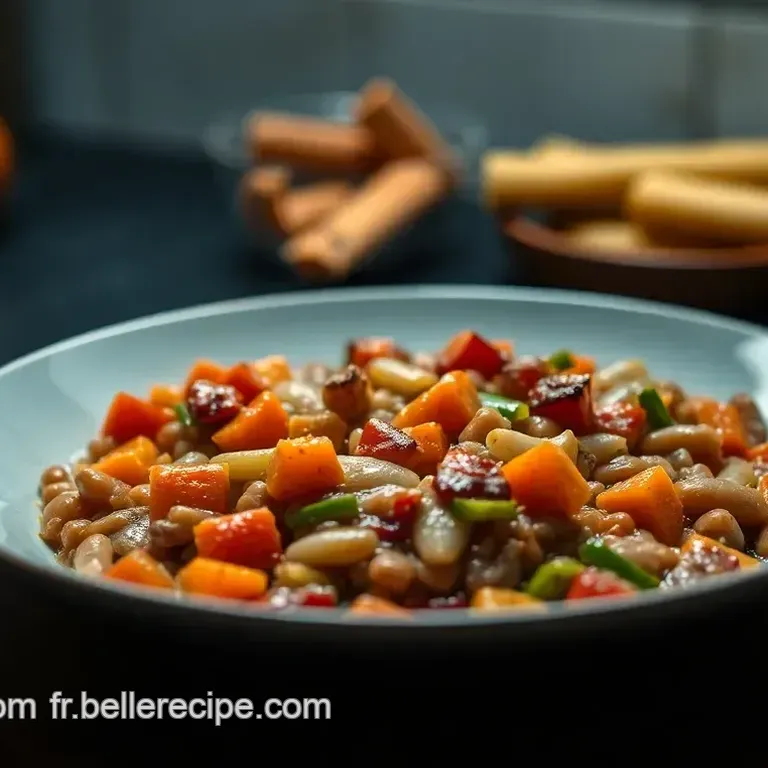 Lentilles aux Lardons et Vin Rouge