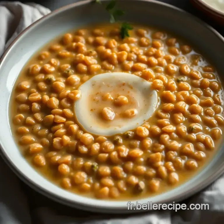 Lentilles Corail Au Lait De Coco presentation