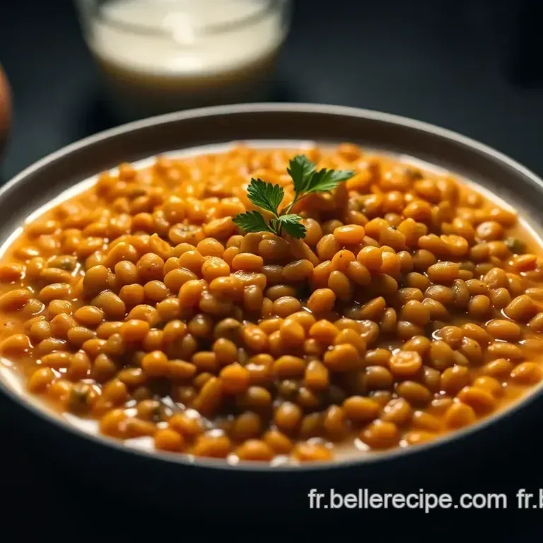Lentilles Corail au Lait de Coco