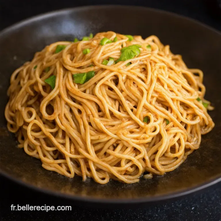 Lo Mein Authentique Nouilles Chinoises Saut&eacute;es Comme &agrave; Shanghai