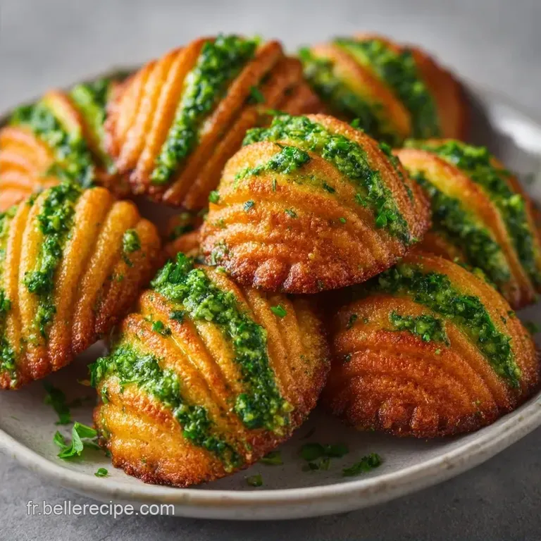 Madeleine Sal&eacute;e Pesto Tomate: C&oelig;ur Fondant