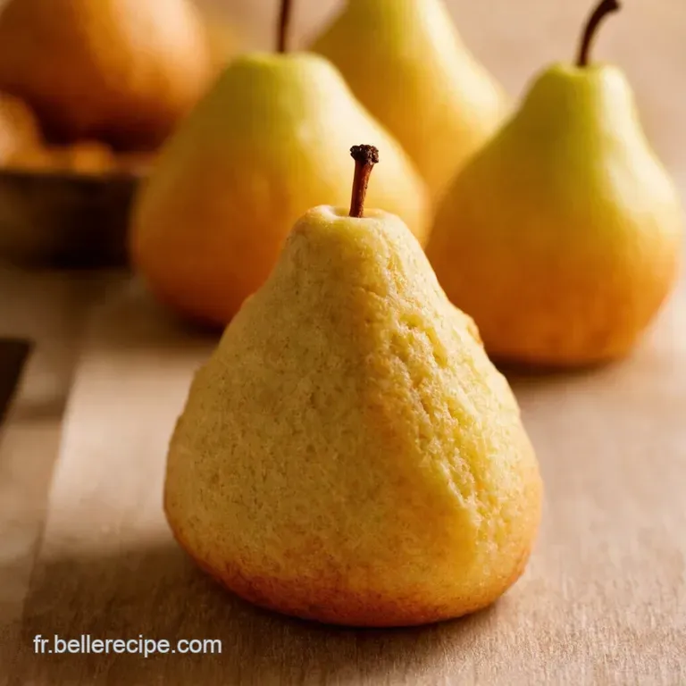 Madeleines with a Hidden Pear Jam Heart presentation