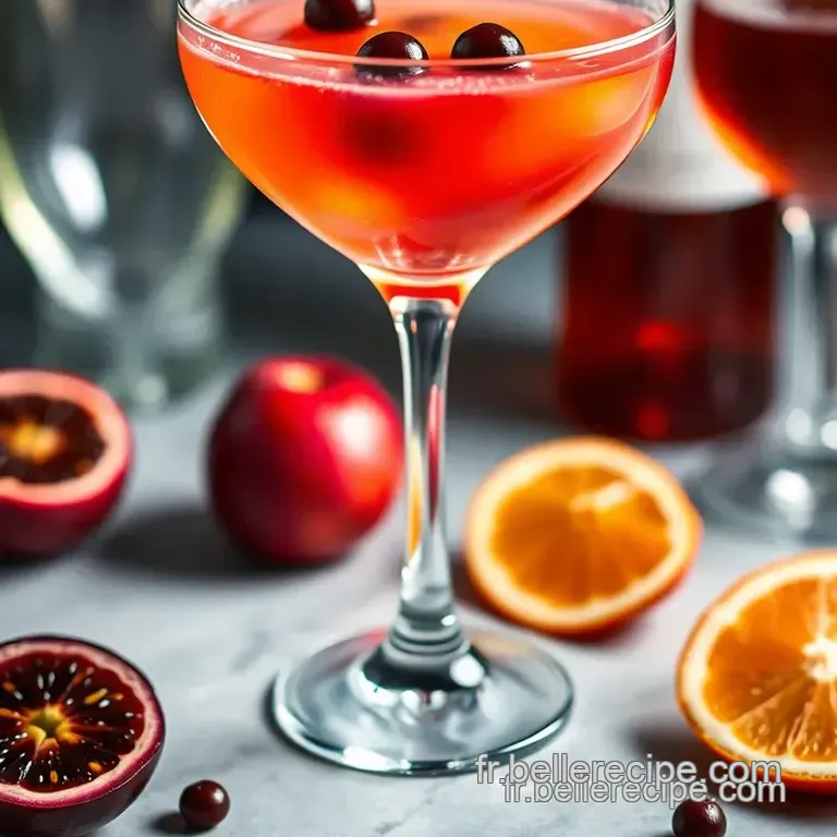 Martini Pornstar: Un Cocktail Luxueux Et &Eacute;clatant presentation