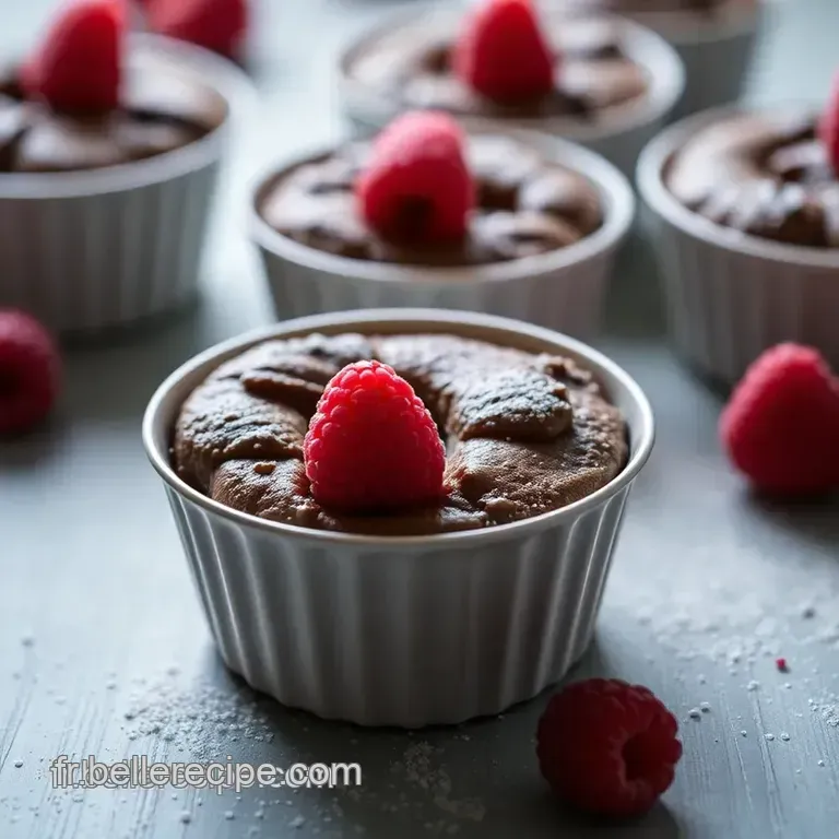 Mini Charlottes Chocolat-Framboise presentation