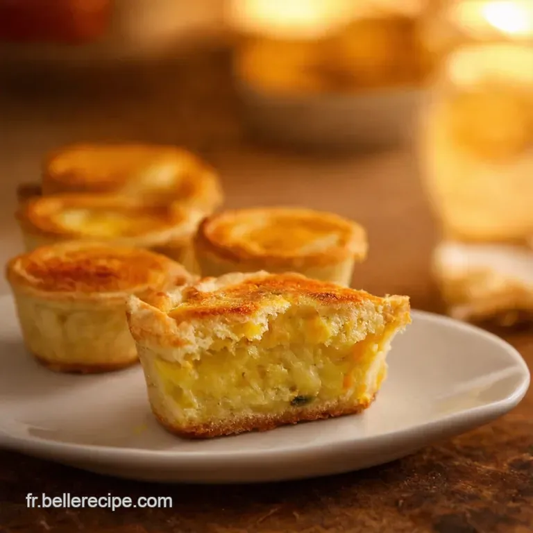 Mini Quiches Lorraine Fa&ccedil;on Croquemonsieur presentation