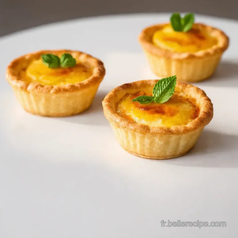 Mini Tartes Flamb&eacute;es aux Champignons Sauvages et Truffes