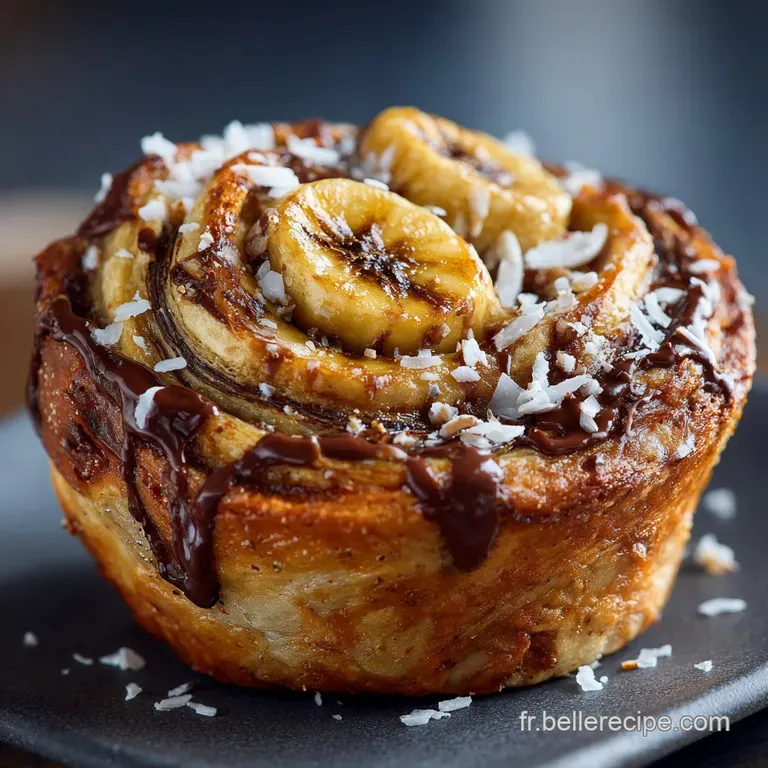 Le Moelleux Voyageur Pain aux Bananes C&oelig;ur Fondant Chocolat et Coco