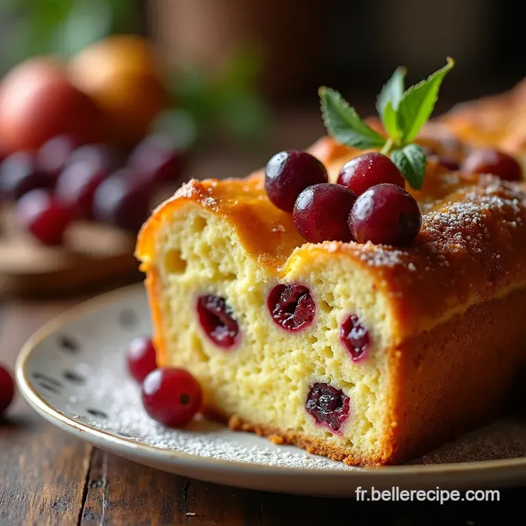 Le Moelleux Rustique Aux Prunes Mirabelles Et Amandes Effil&eacute;es presentation